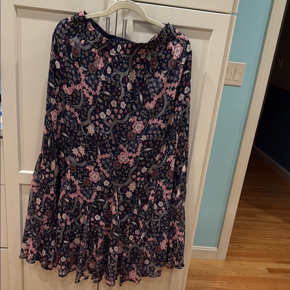 LOFT Pink Ruffled Mini Skirt for Cocktail